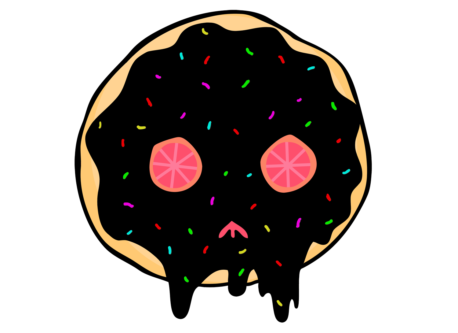 Ktag skull donut